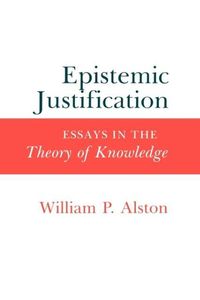 Produktbild: Alston, W: Epistemic Justification