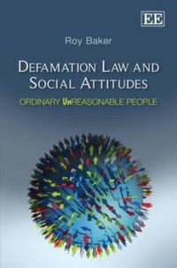 Produktbild: Baker, R:  Defamation Law and Social Attitudes