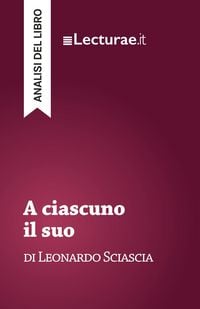 Produktbild: A ciascuno il suo - Leonardo Sciascia (analisi del libro)