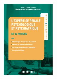 Produktbild: Aide-m&eacute;moire - L'expertise p&eacute;nale psychologique et psychiatrique