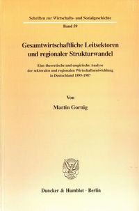 Produktbild: Gesamtwirtschaftliche Leitsektoren und regionaler Strukturwandel.