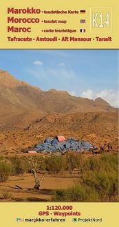 Produktbild: K14: Tafraoute - Amtoudi - A&iuml;t Mansour - Tanalt 1:120.000 + GPS-Waypoints