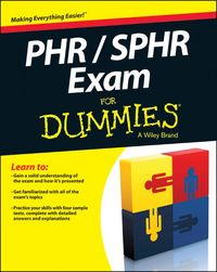 Produktbild: PHR / SPHR Exam For Dummies, m. 1 Buch, m. 1 Online-Zugang, 2 Teile