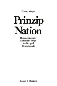 Produktbild: Prinzip Nation