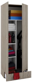 Produktbild: Holz Besenschrank Staubsauger Putzschrank Vandol S