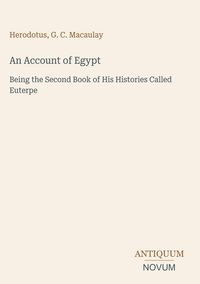 Produktbild: An Account of Egypt