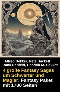Produktbild: 4 gro&szlig;e Fantasy Sagas um Schwerter und Magier: Fantasy Paket mit 1700 Seiten
