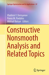 Produktbild: Constructive Nonsmooth Analysis and Related Topics