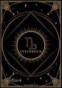 Produktbild: Edles Notizbuch Sternzeichen Steinbock | Designed by Alfred Herler