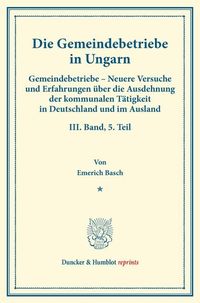 Produktbild: Die Gemeindebetriebe in Ungarn.