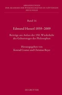 Produktbild: Edmund Husserl 1859-2009