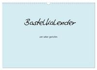 Produktbild: Bastelkalender - hell Blau (Wandkalender 2026 DIN A3 quer), CALVENDO Monatskalender