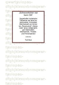 Produktbild: Schneewittchen war beim CIA