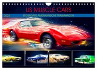 Produktbild: US Muscle Cars Legend&auml;re Amerikanische Traumwagen (Wandkalender 2026 DIN A4 quer), CALVENDO Monatskalender