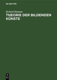 Produktbild: Theorie der bildenden K&uuml;nste