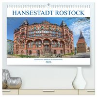 Produktbild: Hansestadt Rostock Historischer Stadtkern bis Warnem&uuml;nde (hochwertiger Premium Wandkalender 2026 DIN A2 quer), Kunstdruck in Hochglanz