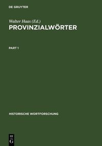 Produktbild: Provinzialw&ouml;rter