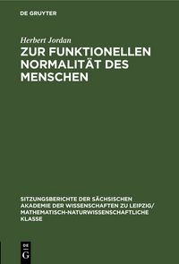 Produktbild: Zur funktionellen Normalit&auml;t des Menschen