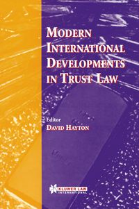 Produktbild: Modern International Developments in Trust Law