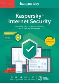 Kaspersky Internet Security + Android Security (1 Gerät I 1 Jahr) (Code in a Box)