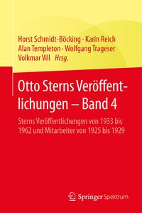 Produktbild: Otto Sterns Ver&ouml;ffentlichungen &ndash; Band 4