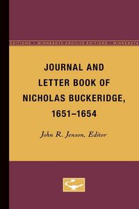 Produktbild: Journal and Letter Book of Nicholas Buckeridge, 1651-1654
