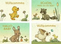 Produktbild: Mini-Gru&szlig;karten &ndash; Willkommen