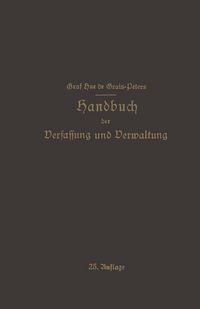 Produktbild: Handbuch der Verfassung und Verwaltung in Preu&szlig;en und dem Deutschen Reiche