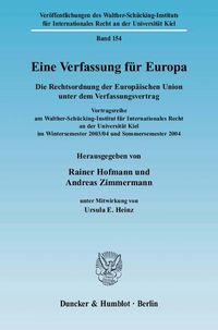 Produktbild: Eine Verfassung f&uuml;r Europa.
