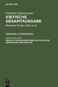 Produktbild: Vorlesungen &uuml;ber die kirchliche Geographie und Statistik
