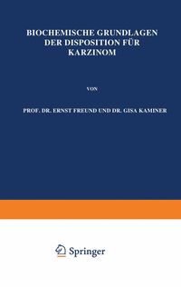 Produktbild: Biochemische Grundlagen der Disposition f&uuml;r Karzinom