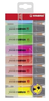 Textmarker - STABILO BOSS ORIGINAL - 8er Pack - mit 8 verschiedenen Farben