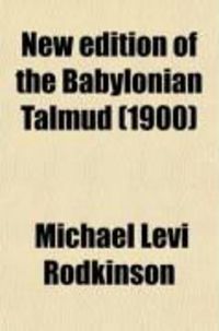 Produktbild: New Edition of the Babylonian Talmud (2; V. 10); English Translation