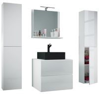 Produktbild: 5-tlg Waschtisch Badm&ouml;bel 60cm Lendas XL Schublade