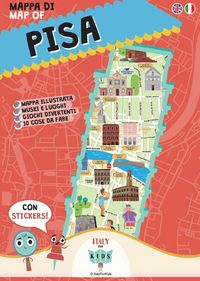 Produktbild: Mappa di Pisa illustrata. Con adesivi