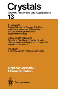 Produktbild: Organic Crystals I: Characterization