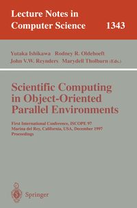 Produktbild: Scientific Computing in Object-Oriented Parallel Environments