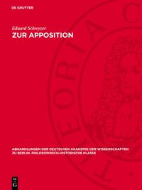 Produktbild: Zur Apposition