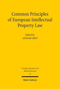 Produktbild: Common Principles of European Intellectual Property Law