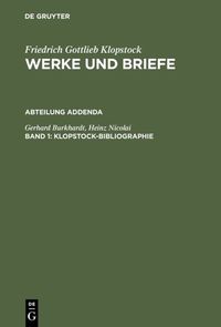 Produktbild: Klopstock-Bibliographie
