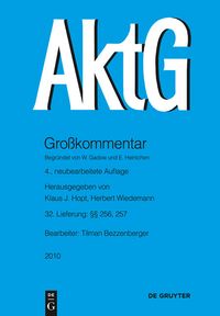 Produktbild: Aktiengesetz / &sect;&sect; 256, 257