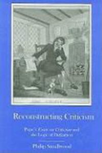 Produktbild: Reconstructing Criticism: Pope's Essay on Criticism and the Logic of Definition