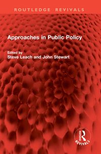 Produktbild: Approaches in Public Policy
