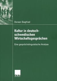 Produktbild: Kultur in deutsch-schwedischen Wirtschaftsgespr&auml;chen