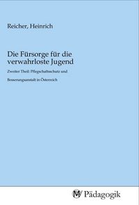 Produktbild: Die F&uuml;rsorge f&uuml;r die verwahrloste Jugend