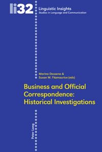 Produktbild: Business and Official Correspondence: Historical Investigations