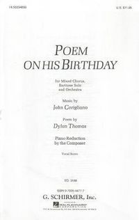 Produktbild: Poem on His Birthday: For Mixed Chorus, Baritone Solo and Orchestra