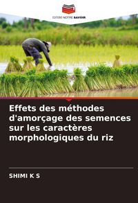 Produktbild: Effets des m&eacute;thodes d'amor&ccedil;age des semences sur les caract&egrave;res morphologiques du riz