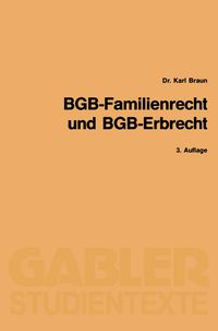 Produktbild: BGB-Familienrecht und BGB-Erbrecht