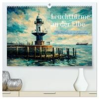 Produktbild: Leuchtt&uuml;rme an der Elbe - von Hamburg bis zur Elbm&uuml;ndung (hochwertiger Premium Wandkalender 2027 DIN A2 quer), Kunstdruck in Hochglanz